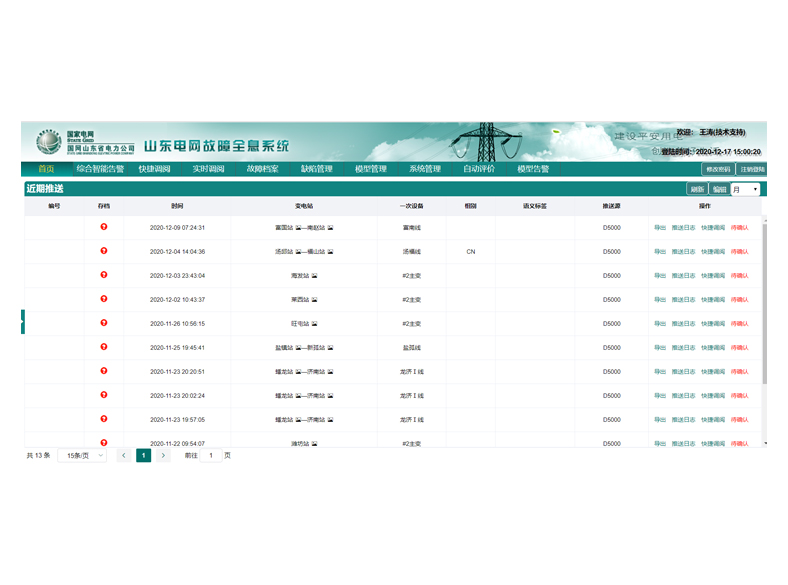 電網(wǎng)故障綜合分析系統(tǒng)